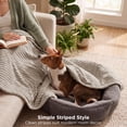 thumbnail image 4 of U by Bedsure GentleSoft Beige Throw Blanket for Couch - Cozy Soft Fleece Blankets for Women, Plush Fuzzy Throws for Girls, Bed & Travel, 50x60 Inches, 4 of 9