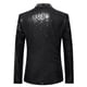 thumbnail image 2 of Moda hombre lentejuelas casual blazer boda celebración traje chaqueta superior, 2 of 3