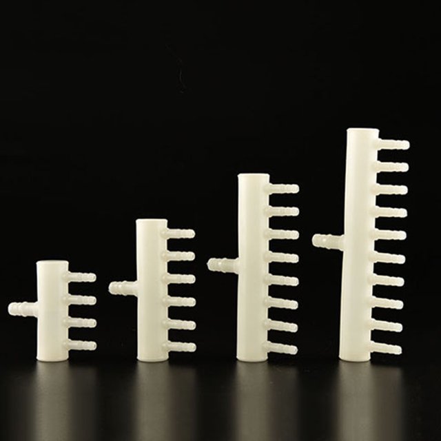 Flmtop 1 Pc 4 6 8 10 Ways 4mm Aquarium Fish Tank Plastic Air Flow Valve Splitter Kit