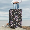 thumbnail image 4 of Wukai Snake And Floral1 Elastic Luggage Cover: Personalized Protection for Your Suitcase - Fits 19~29-inch, Washable & Durable Travel Companion-Small, 4 of 8