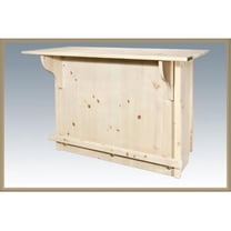 Homestead Collection Bar with Foot Rail Lacquered