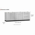 thumbnail image 4 of NewAge Products Outdoor Kitchen Stainless Steel 3 Piece Cabinet Set with 2-Door, 3-Drawer and Bar Cabinet, 4 of 14