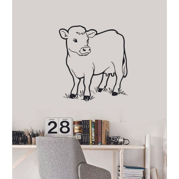 Cute Baby Goat Kid Animals Animal Children Cartoon Wall Sticker Art Decal for Girls Boys Room Bedroom Nursery Kindergarten House Fun Home Decor Stickers Wall Art Vinyl Decoration Size (30x30 inch)