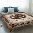thumbnail image 4 of Western Star Retro Blanket Soft Cozy Warm Throw Blanket for Couch, Plush Fuzzy Flannel Fleece Blankets for Sofa, Country Texas Stars Res Buffalo Plaid Bed Blankets Lightweight Gifts for Men, 40"x50", 4 of 9