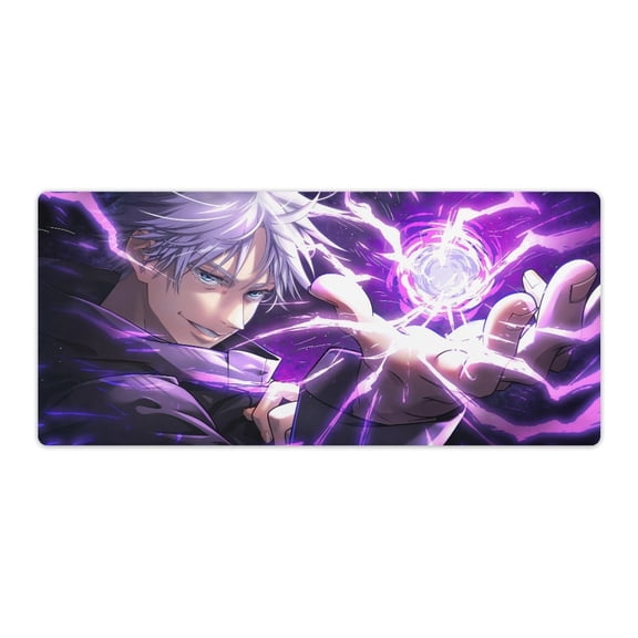 Jujutsu Mouse Pad JJK Gojo Anime Mouse Mat Large 900x400x3mm Non-slip Rubber Bottom Gaming Keyboard Mat, 3D Printed Full Desk Mouse Keyboard Pad