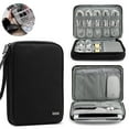 thumbnail image 1 of 1 organizador de dispositivos electrónicos de viaje, bolsa organizadora de cables portátil para guardar accesorios electrónicos, estuche para cables, teléfono, cargador, unidad flash 229, 1 of 7