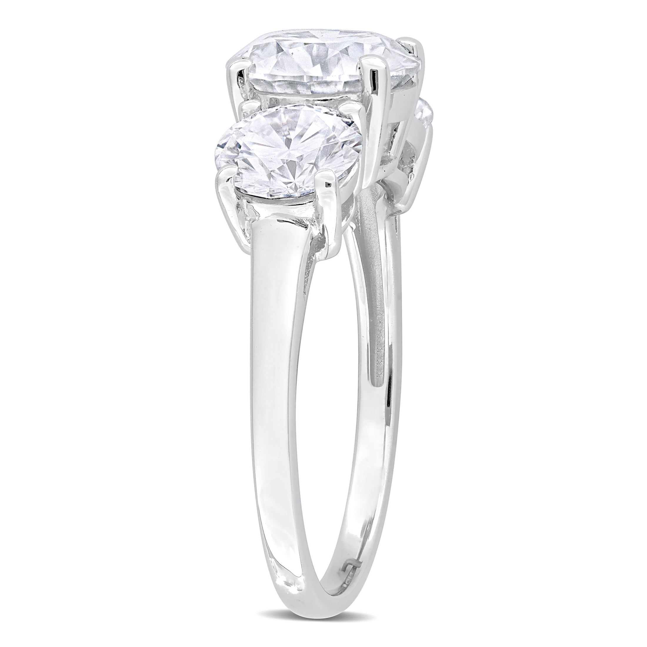 Everly Women's Created Moissanite Sterling Silver Ring
