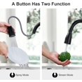 thumbnail image 2 of Kitchen Tap Extendible High Pressure Kitchen Tap 360° Swivelling Stainless Steel Mixer Tap Kitchen with Ceramic Cartridge Leak-Proof 2 Jet Types Chrome, 2 of 5