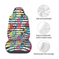 thumbnail image 4 of Daiia Trendy Colorful Pineapples 1 Printed Car Seat Cover - Waterproof & Sweatproof - Universal Fit, Machine Washable, Non-Slip - Seat Protector for Car, Truck, SUV, Van (1 Pack), 4 of 5