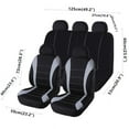 thumbnail image 2 of 9 Pack Universal Car Seat Covers Full Set Waterproof Accessories Four Seasons Fit for Auto, 2 of 2