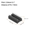 thumbnail image 2 of 30Pcs DIP IC Chip Socket Adapter, 2.54mm Pitch 16 Pin Soldering Flat Circuit Chip, 2 of 5