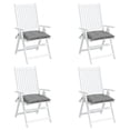 thumbnail image 3 of Juego de 4 cojines para sillas de exterior VidaXL, tela Oxford gris, 3 of 7