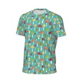 thumbnail image 6 of Wukai Mushrooms Print Men's Short-Sleeved Mesh T-Shirt,Quick-Dry Short Sleeve Workout T-Shirt-5X-Large, 6 of 8