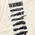 thumbnail image 3 of Batman 85Th Anniversary Batmobile On Light Women's Graphic T-Shirt Rolled Sleeve Tee, 3 of 5