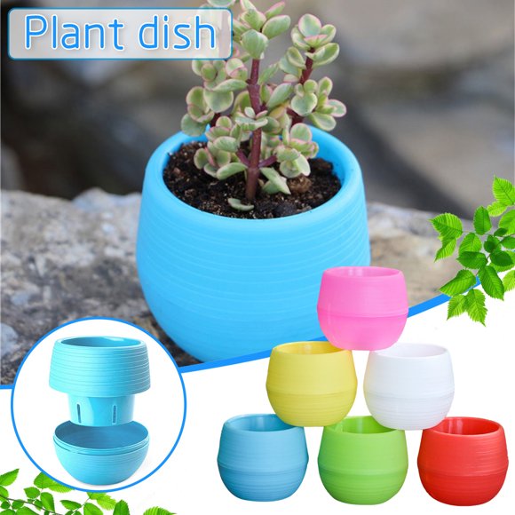 TIMIFIS Planter Mini Stone Ball Flower Pots Succulents Small Flower Pots Rainbow Pots Office DecorFall