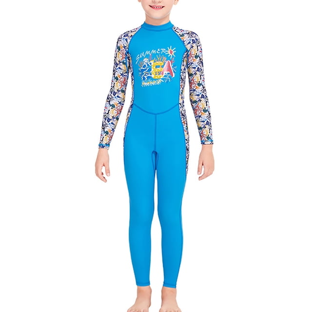 Muebles multicolores traje de buceo Mangas largas y pantalones Mono de traje de baño para Snorkel Surfing Aplicable a todas las temporadas azul xxl Advancent OD003660-15