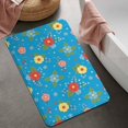 thumbnail image 2 of Pioneer Flower Floral Print Pattern Bathroom Rugs Mat, Non Slip Microfiber Bathroom Rug with Rubber Backing, Soft Mats for Bathroom Floor Tub Shower, 20"x32", 2 of 5