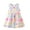 Beige, variant on JoyHoop Girls Dress Sleeveless Cute Print Cartoon Kids Princess Dresses Cotton Children Sundress Clothes Girl Summer Beach Clothing