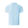thumbnail image 7 of UVEASISHA Mens Short Sleeve Textured Shirt Lightweight Jacquard Button Down Shirts Solid Color Casual Collared Shirt Streetwear Daily Wear, 7 of 7
