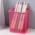 thumbnail image 1 of Metal Hollowed Out Desktop Storage Box Multifunctional Color Mesh Storage Box For Student Stationery, 1 of 8