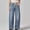 Dark Blue, variant on Womens Baggy Wide Leg Jeans Boyfriend Drawstring High Waisted Mom Denim Pants with Pockets,Sizes L