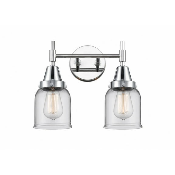 447-2W-PC-G52-Innovations Lighting-Caden - 2 Light Bath Vanity-11 Inches Tall and 14 Inches Wide-Polished Chrome Finish-Clear Glass Color