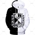 thumbnail image 3 of Sudadera con capucha de moda Harajuku para hombre, sudadera con capucha Y2K en blanco y negro con estampado de reloj de arena en 3D para niños, sudaderas con capucha de manga larga, 3 of 5
