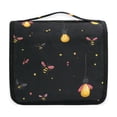 thumbnail image 3 of Travel Hanging Toiletry Bag Home Cosmetic Organizer Makeup Bag Fireflies Illustration, 3 of 8