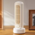thumbnail image 4 of Sktrjpolfis Bladeless Desktop Tower Fan, Quiet Personal Tower Fan for Home Office Workstation, 14 Inch Compact Tabletop Cooling Fan, 4 of 6