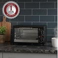 thumbnail image 2 of OVENTE 8L Countertop Toaster Oven with 60-Minute Timer, Adjustable Temperature Control, Easy-to-Clean Baking Pan, 750W Compact Mini for Pizza, Toast, Bake, and Broil, 2 of 9