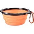 thumbnail image 2 of Cuenco para Mascotas Cuenco Plegable Portátil Gato Y Perro Hebilla De Anillo De Silicona 1 Pieza Naranja Baoji En Vedette, 2 of 5