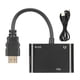 thumbnail image 1 of Adaptador portátil HDMI a HDMI+VGA con cable de vídeo convertidor de audio Plug and Play, 1 of 8