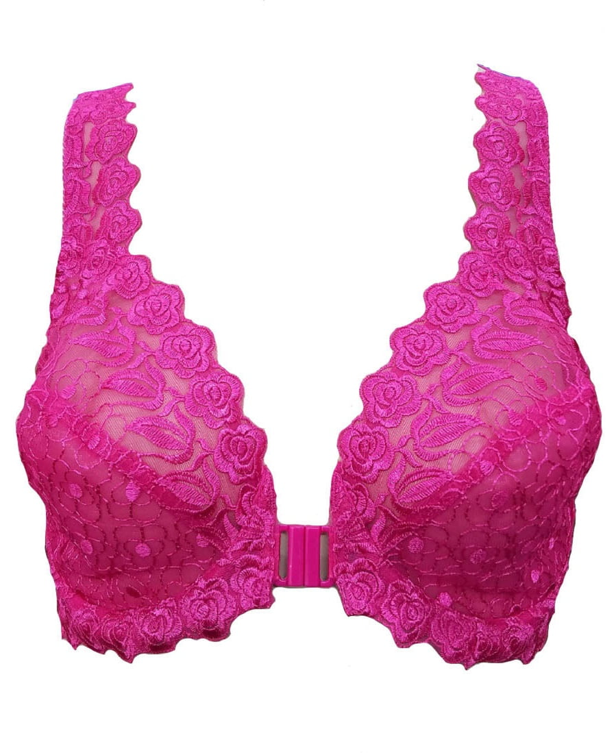 Valmont Front Close Lace Cup Underwire Bra - 8323 - Walmart.com