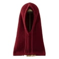 thumbnail image 1 of Drawstring Hooded Scarf Keeps Neck Warm, Faux Fur Hat and Infinity Scarf Bag, 1 of 5