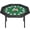 Green, variant on 8 Player Foldable Poker Table, Portable Folding Game Table with Cup Holder and Chip Trays for Home Parties, Game Rooms