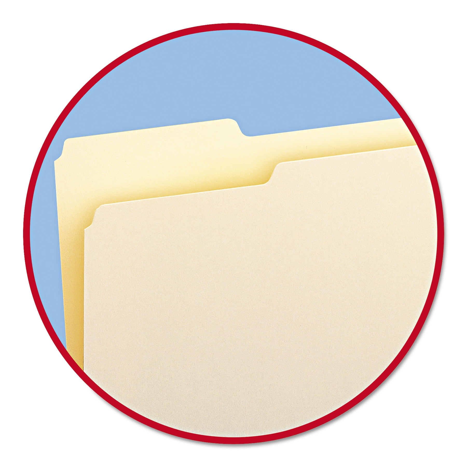 Smead, SMD15331, File Folders with Single-Ply Tab, 100 / Box, Manila