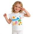 thumbnail image 2 of DDSOL Girls T-Shirts Dinosaur Graphic Tees Sleeveless Cotton Tops 3-Pack Size 6, 2 of 9