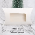 thumbnail image 4 of PVC Window Gift Box Candy Snacks Pillow Packaging Sugar Wrapping Transparent Pouch Kraft Case for Wedding Party Favors White, 4 of 9