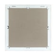 thumbnail image 4 of Stonebriar 20" x 20" Off-White Modern Square Wood Chevron Wall Mirror, 4 of 7