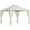 Cream White, variant on Barara King Gazebo, Outdoor Canopy Shelter,10' x 10' Steel Outdoor Patio Gazebo with Polyester Privacy Curtains, Two-Tier Roof