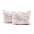 thumbnail image 5 of Lush Decor Ruching Ticking Stripe Textured Comforter, Full/Queen, Gray, 3-Pc Set, 5 of 11