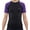 Purple, variant on Exxact Sports Kids BJJ Rash Guard Short Sleeve, Ranked No Gi Jiu Jitsu Compression Shirt for Boys & Girls for MMA, Wrestling - (Black/Royal Blue, YS)