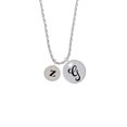thumbnail image 2 of Delight Jewelry Silvertone Disc 1/2'' Initial - z - Silvertone Script Initial Disc - G - Charm Necklace, 20"+3", 2 of 4
