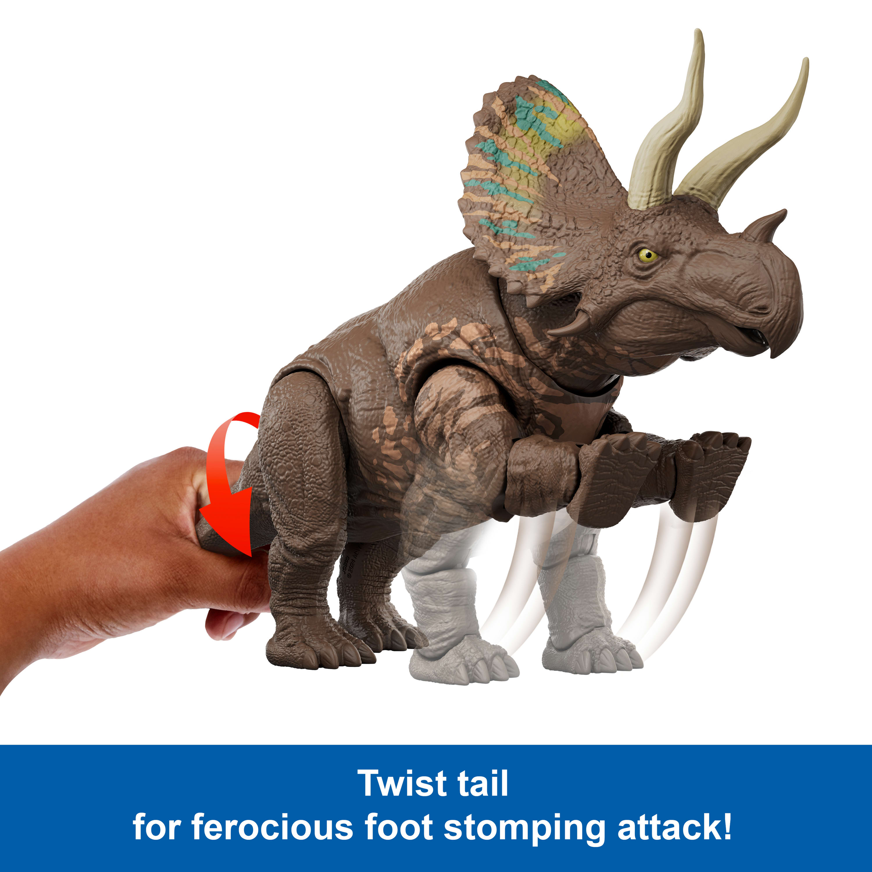 Jurassic World Gigantic Thrashers Eotriceratops Figure photo 4