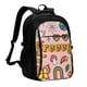 thumbnail image 1 of Fotbe Retro 70s Hippie Mochila con Estampado y Puerto USB para Hombre y Mujer, Mochila Antirrobo, Mochila de Viaje, Mochila Escolar, Mochila Universitaria, 1 of 7