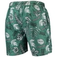 thumbnail image 3 of Men's Wes & Willy Green Michigan State Spartans Vintage Floral Swim Trunks, 3 of 3