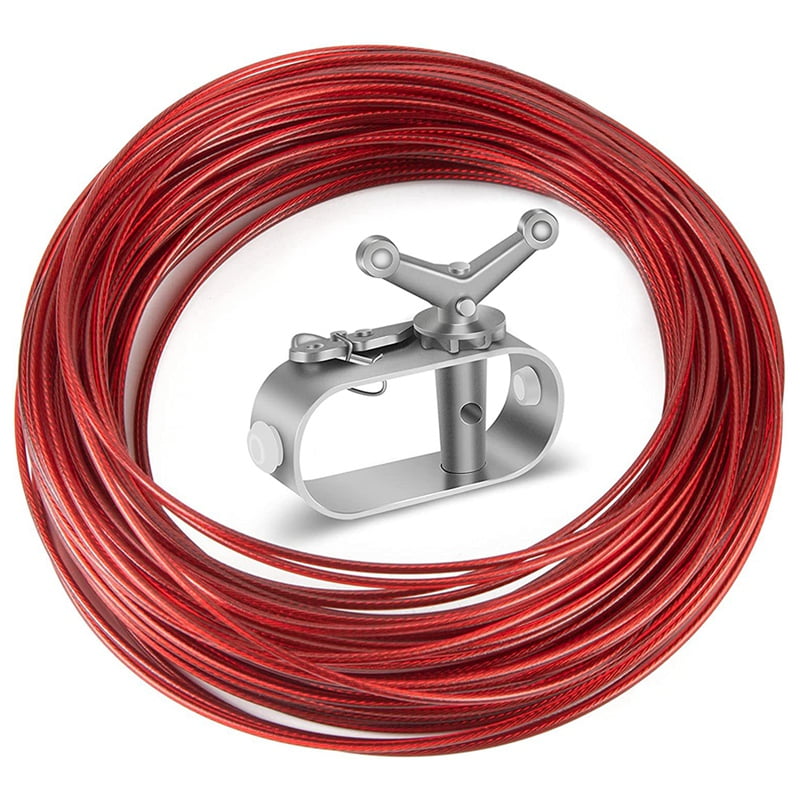 Swimming Pool Cover Cable&Winch Kit,130Ft Pool Cover Wire Pool Cover