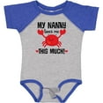 thumbnail image 3 of Inktastic Nanny Loves Me Grandson Boys or Girls Baby Bodysuit, 3 of 5