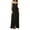 Black, variant on Women Summer Sleeveless Dress Irregular Ruffled Hem Backless Cocktail Party Dress for Beach Club Streetwear