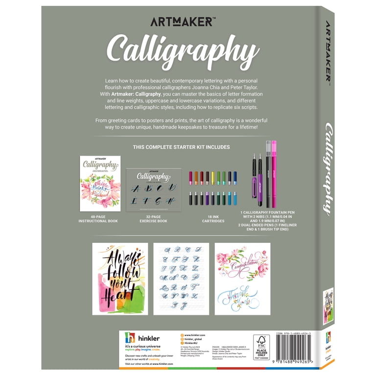 Art Maker Calligraphy, (Hardcover) - Walmart.com